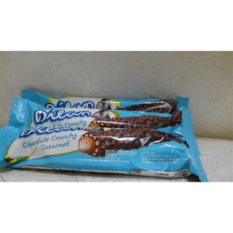 Jual DILAN CHOCOLATE CHRUNCY CARAMEL WAFER ROLL 24 GRAM COKELAT DILAN