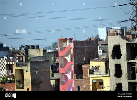 Slums In India Stock Photo Alamy