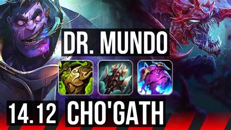 DR MUNDO Vs CHO GATH TOP 65k DMG 800 Games 14 4 7 EUW Diamond