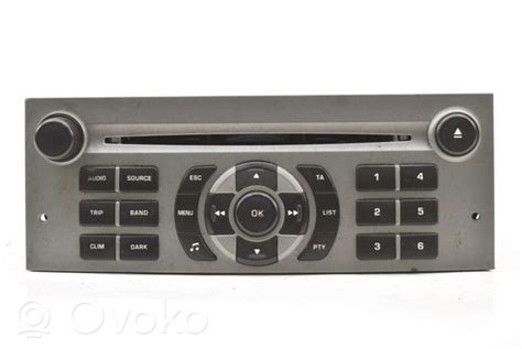 9646871777 Peugeot 407 Radio CD DVD GPS Head Unit 26 20 RRR