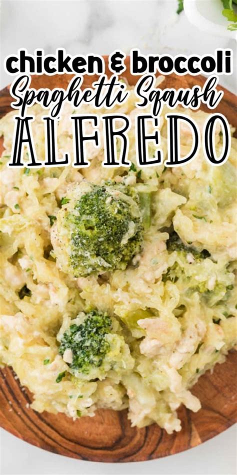 Chicken And Broccoli Alfredo Spaghetti Squash Recipe