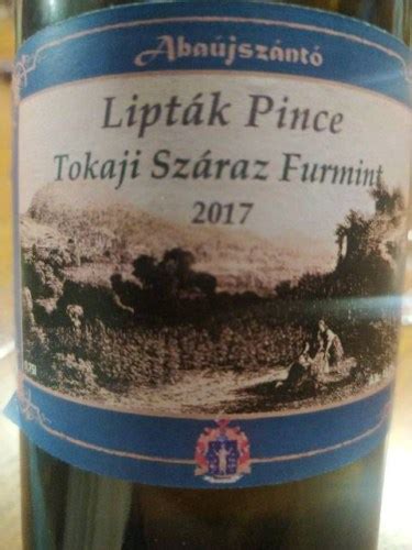 Liptak Pince Abaújszàntó Tokaji Száraz Furmint Vivino US