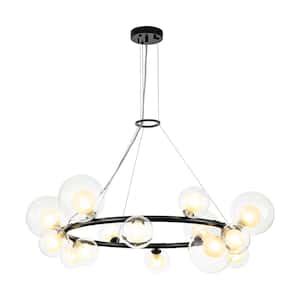 Rrtyo Carmona Light Black Mid Century Modern Sputnik Atomic Tiered