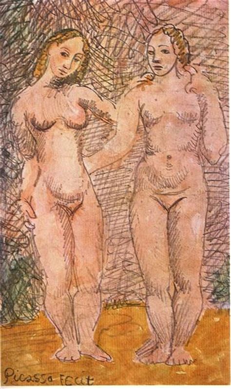 Two Nude Women 1906 Pablo Picasso WikiArt Org