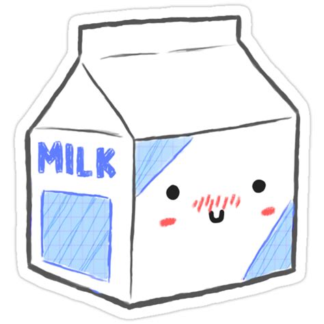 "Cute Milk Carton" Stickers by RedChaek | Redbubble