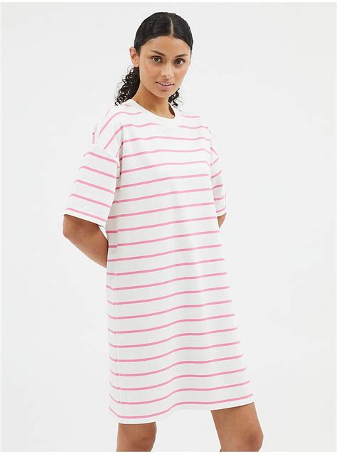 Pink Stripe Sweater Mini Dress Women George At Asda