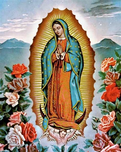 Our Lady Of Guadalupe Virgin Mary Blessed Mother Virgen De Etsy