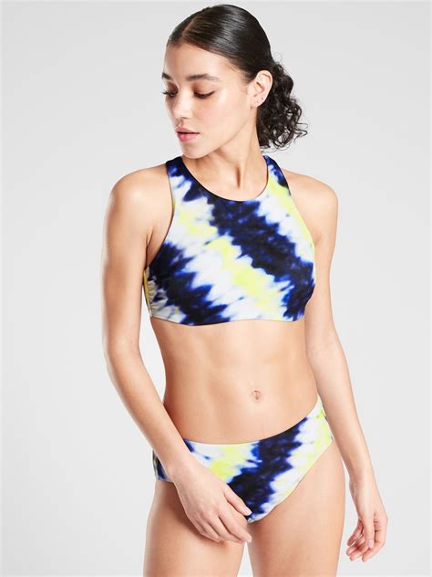 Tie Dye High Neck Bikini Athleta High Neck Bikinis Swimwear Swimsuits