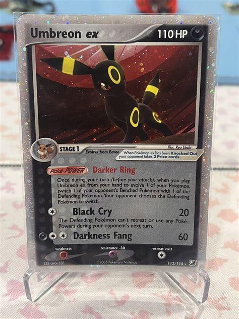 Pokemon Umbreon Ex Ultra Rare Unseen Forces Lp Ebay