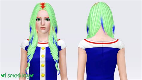 Skysims 216 Hairstyle Retextured By Lemonkixxy Sims 3 Hairs