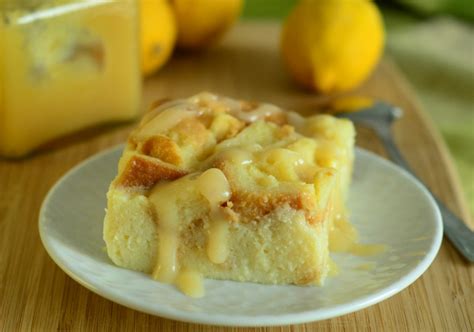 Lemon Curd Bread Pudding Baking Bites