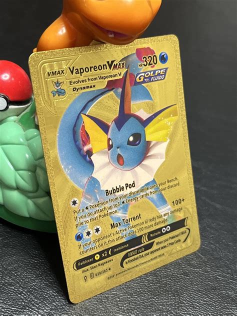 Mavin Gold Pokemon Vaporeon Vmax