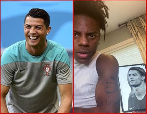 Speeds new tattoo of Ronaldo looks like the fake Ronaldo CR8 : r/ksi