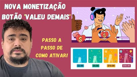 NOVA FORMA DE MONETIZAR SEU CANAL VALEU DEMAIS NOVO BOTÃO DO YOUTUUBE