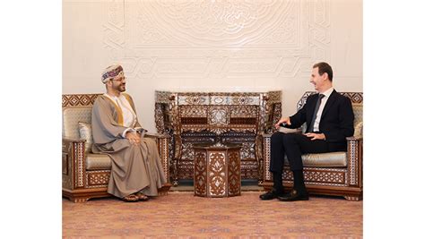 Hm The Sultan Sends Written Message To Syrian President Bashar Al Assad Times Of Oman