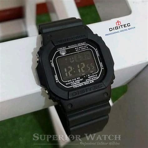 Jual Jam Tangan Sport Pria Wanita Digitec Kotak Dg 2024 Fullblack