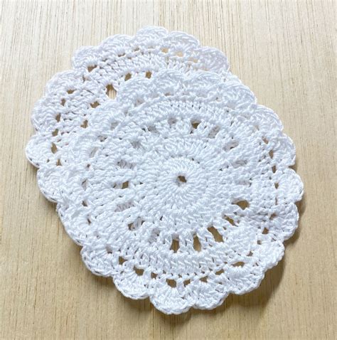 White Doilies Ready To Ship Crochet Cotton Thread Doilies Handmade
