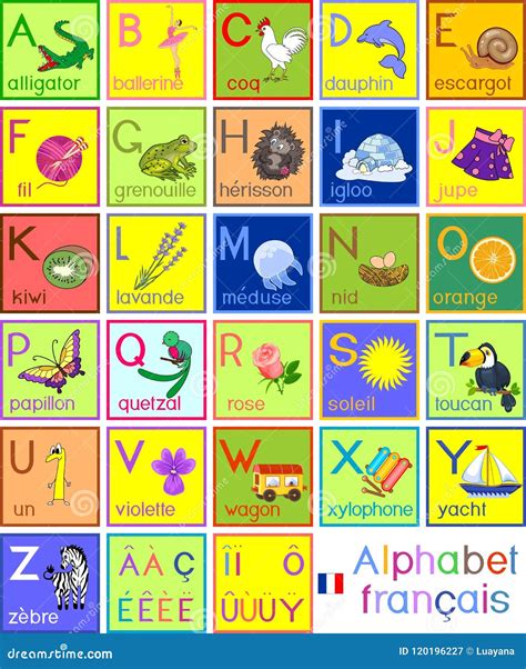 French Alphabet Cartoon Vector 63566031