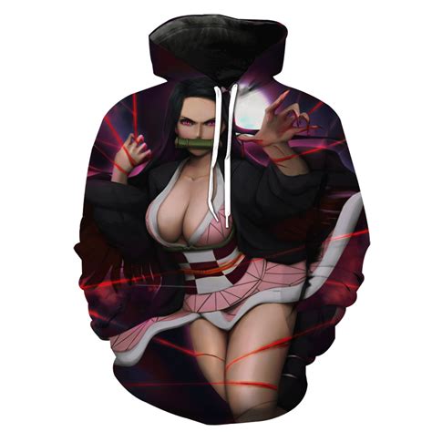 Sexy Nezuko Demon Slayer Sexy Hoodie 3d Animetrium