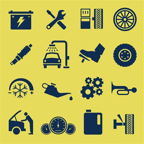 Auto Car Repair Service Icon Symbol 350400 Vector Art At Vecteezy