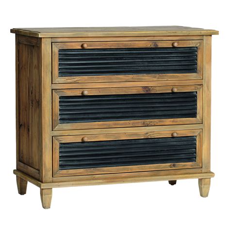 Emma Rustic Reclaimed Wood Iron Chunky Dresser Chest Rustic Reclaimed