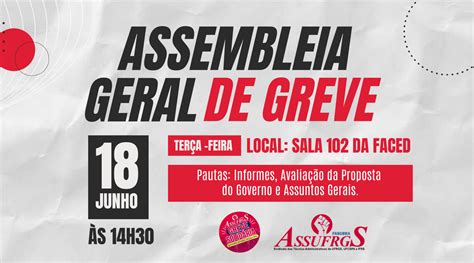 Assembleia Geral de Greve para analisar última proposta do governo