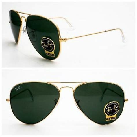 แว่นตากันแดด ของแท้ 100 Luxottica Italy Rayban Aviator Rb 3025 0012f