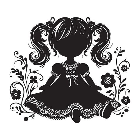 Doll Vectors Silhouette 46278103 Vector Art At Vecteezy