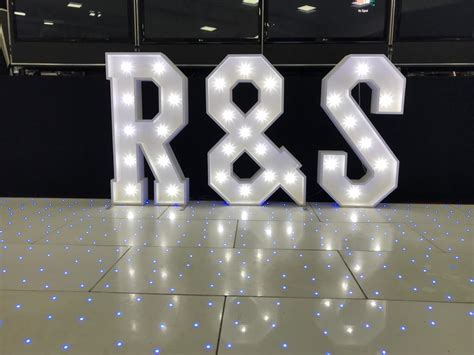 Personalised Light Up Led Letters Hire Big Bash Events