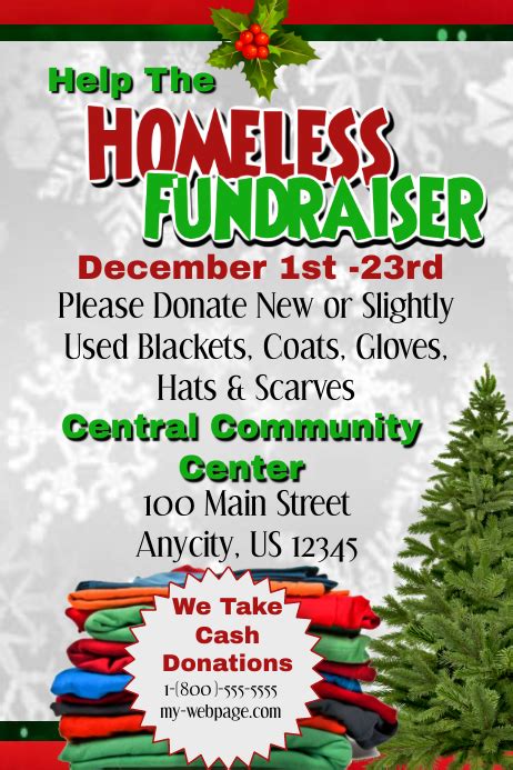 Homeless Fundraiser Template Postermywall