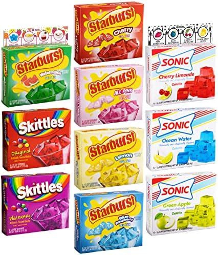 Amazon Starburst Gelatin Variety Pack Box Each Flavor Blue