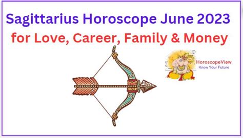 Sagittarius June 2023 Horoscope For Love Career Money