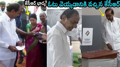 Cm Kcr Cast His Vote Cm Kcr Latest Video Telangana Election 2023