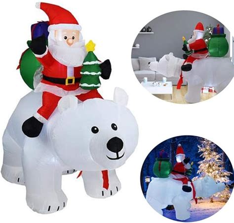 Yonii M Decorazioni Per Bambole Gonfiabili Di Natale Orso Polare