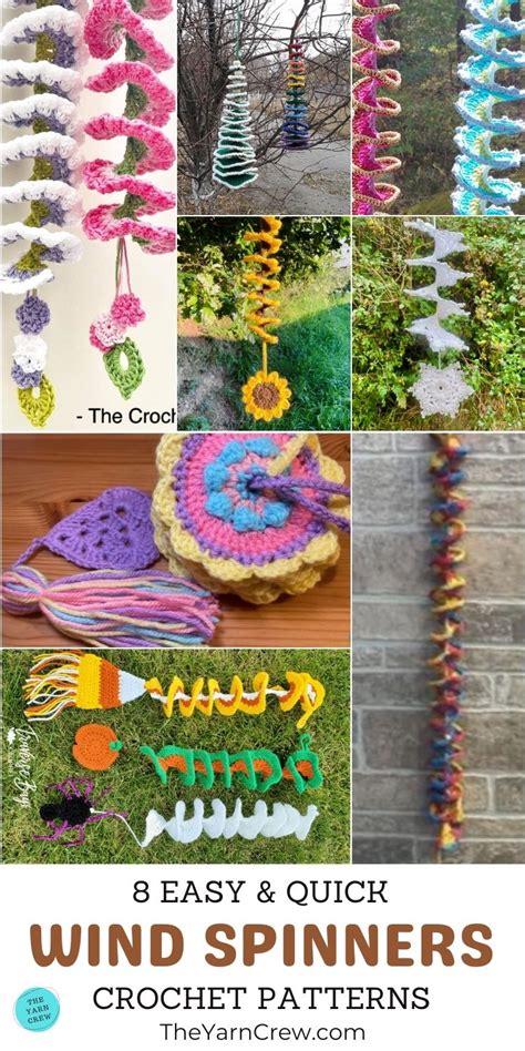 8 Easy & Quick Crochet Wind Spinner Patterns - The Yarn Crew