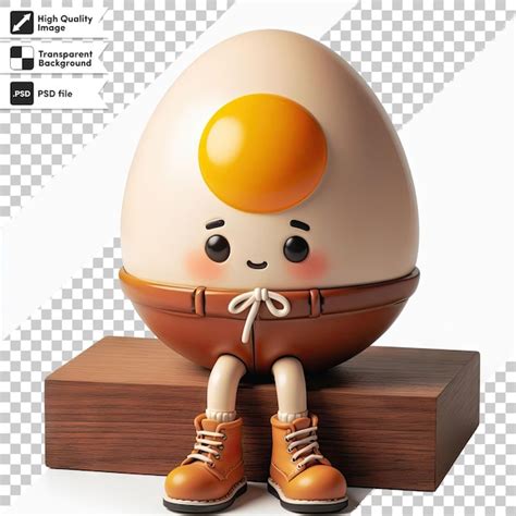 Huevo De Psd Humpty Dumpty Sobre Un Fondo Transparente Archivo PSD