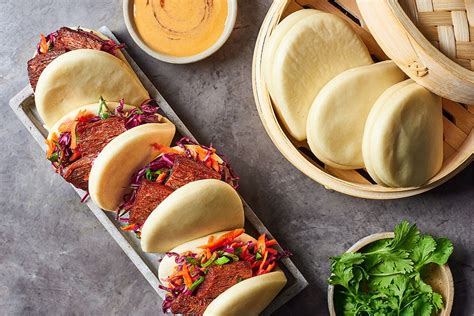 Bao Buns With Teriyaki Glazed Flank Recipe Redefine Meat