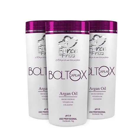 Kit Hidrata O Botox Capilar Argan Oil Force De Frizz Kg