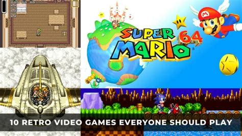 10 Retro Video Games Everyone Should Play
