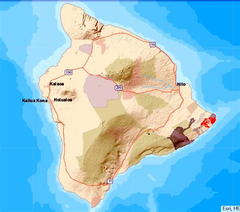 Hawaii Map Of Volcanic Activity United States Map