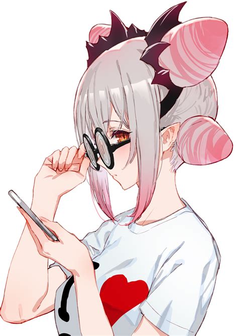 Safebooru 1girl Alternate Costume Alternate Hairstyle Bangs Blush Breasts Cellphone Closed