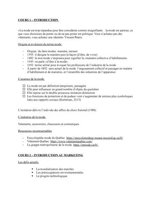 Notes 2 NOTES 2 MOH COURS 6 LANALYSE DE LA CONCURRENCE ET L