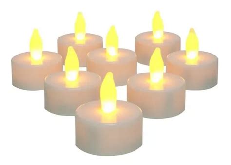 Kit De Velas Electr Nicas Led Amarillas Con Pilas Mercadolibre