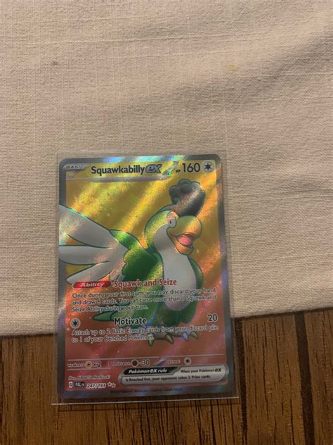 Squawkabilly Ex Full Art Paldea Evolved Tcg Pokemon Hobbies Toys