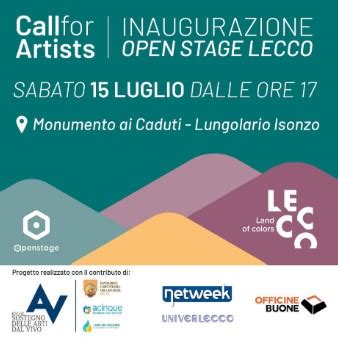 PROGETTO OPEN STAGE SPAZIO A GIOVANI ARTISTI A LECCO LeccoFM