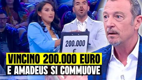 LACRIME AD AFFARI TUOI MARITO E MOGLIE VINCONO 200 MILA EURO E AMADEUS