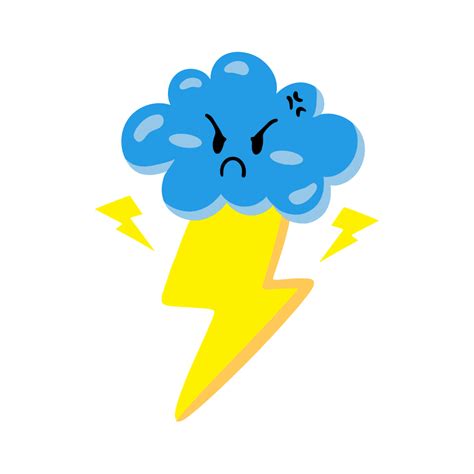Free Cartoon Lightning Clipart Template To Edit Online