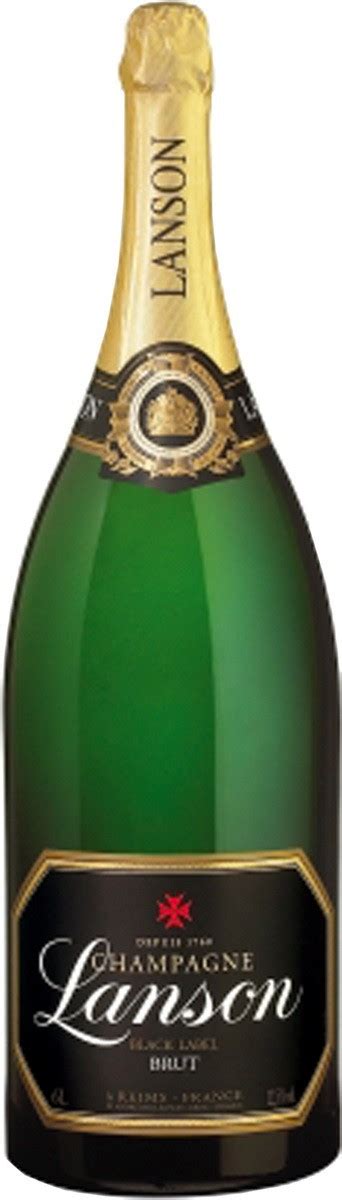 Champagne Lanson Le Black Label Brut Mathuzalem Wooden Case