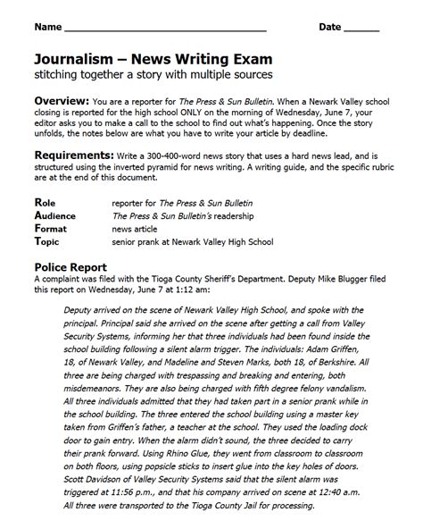 Journalism — News Writing Bundle Teaching Resources