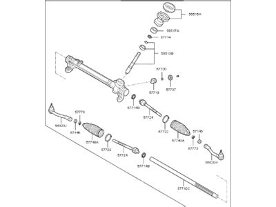 56500A8000 Genuine Kia Gear Assembly Steering